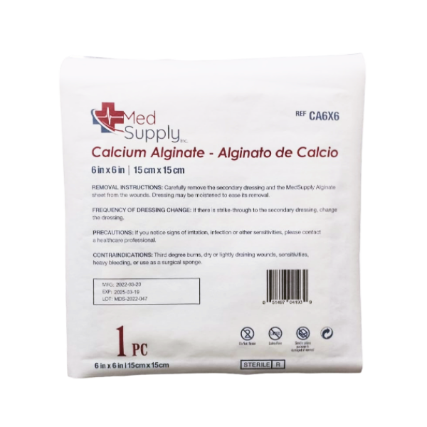 Alginato De Calcio (15Cmx15Cm) X 1 Unidad Med - Supply