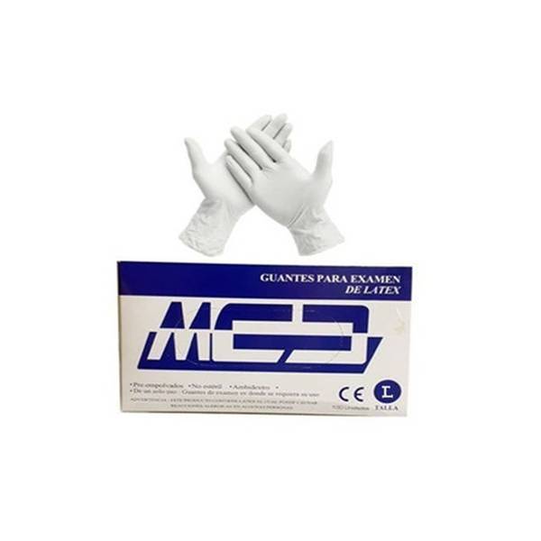 Guantes De Examen Látex Talla L X 100 Unidades - MCD