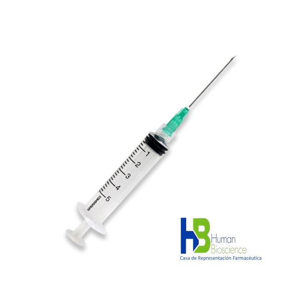 Jeringa 5 ml 21G x 1 1/2 HB