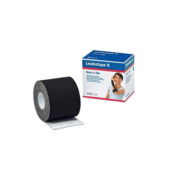 Leukotape K Banda Elástica Adhesiva Negra 5cm x 5m - BSN Medical