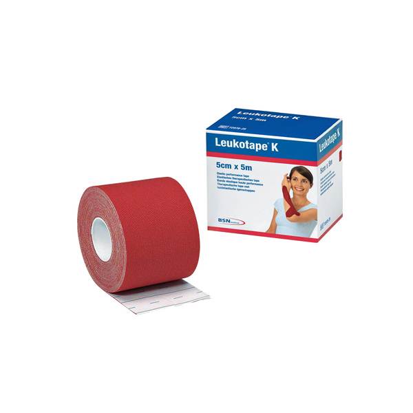 Leukotape K Banda Elástica Adhesiva Roja 5cm x 5m - BSN Medical