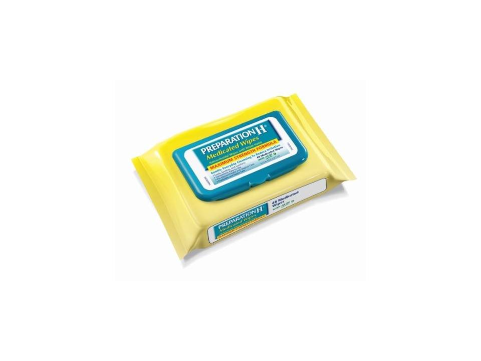 Preparation H Toallas Medicinales Para Hemorroide X 60 Unidades