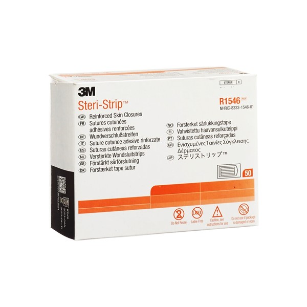 Sutura Cutánea Adhesiva Steri-Strip 12mm x 100mm R1546 3M