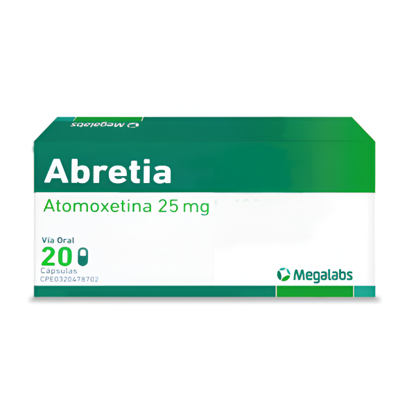 Abretia Atomoxetina 25mg x 20 Cápsulas - Megalabs