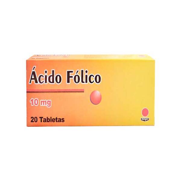 Ácido Fólico 10mg x 20 Tabletas - Meyer