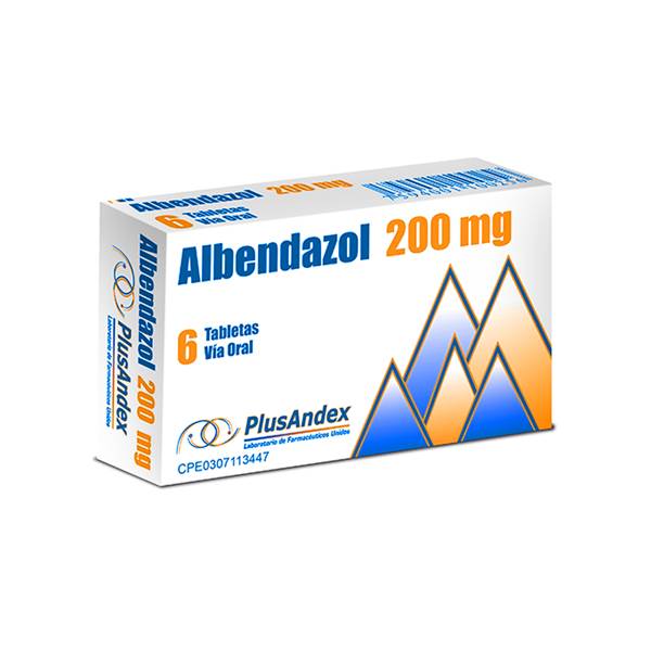 Albendazol 200mg x 6 Tabletas - PlusAndex