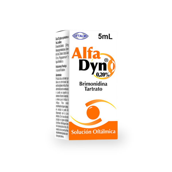 Alfadyn Brimonidina 0.20% Solución Oftálmica X 5ml Oftalmi