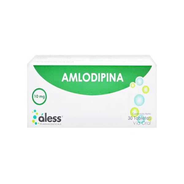Amlodipina 10mg x 30 Tabletas - Aless