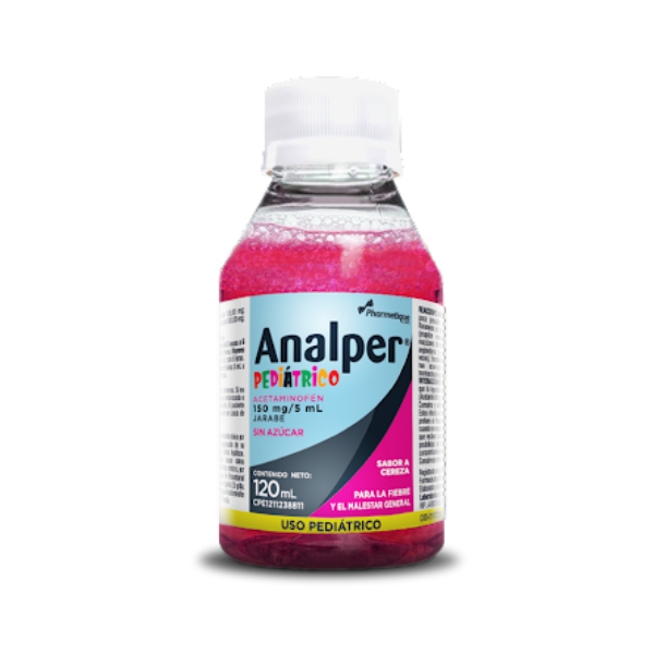 Analper Acetaminofén Jarabe Pediátrico 150mg/5ml 120ml La Santé