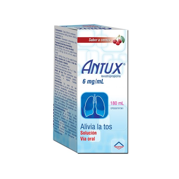 Antux Levodropropizina Jarabe Cereza 6mg/ml 180ml Leti