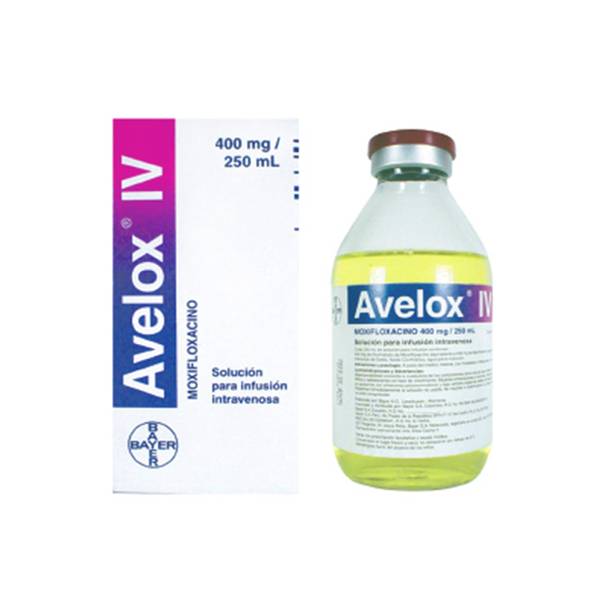 Avelox-IV Moxifloxacina Solución 400mg/250ml 250Ml Bayer - Imagen 2