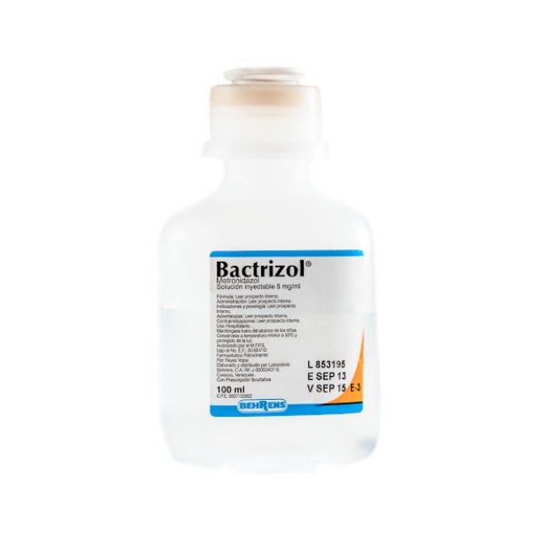 Bactrizol Metronidazol Ampolla 5mg/100ml IV Behrens
