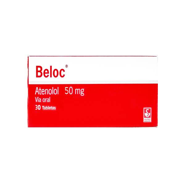 Beloc Atenolol 50mg x 30 Tabletas - Siegfried