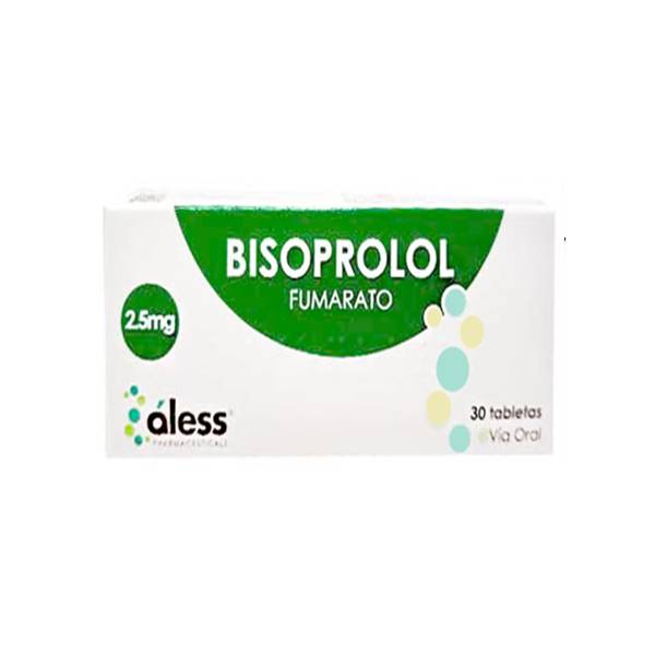 Bisoprolol 2.5mg x 30 Tabletas - Aless