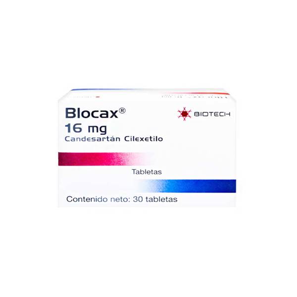 Blocax Candesartán 16mg x 30 Tabletas - Biotech