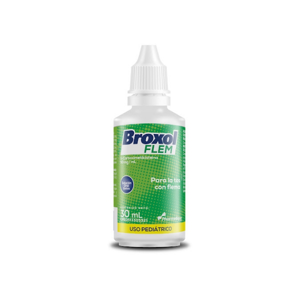 Broxol Flem Carboximetilcisteína Gotas Pediátrico 50mg/ml 30ml La Santé