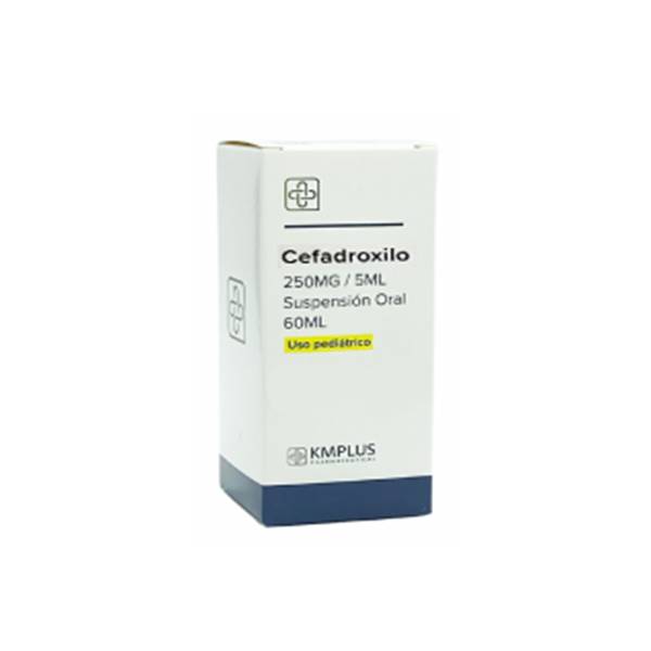Cefadroxilo Suspensión En Polvo 250mg/5ml x 60ml - KMPLUS