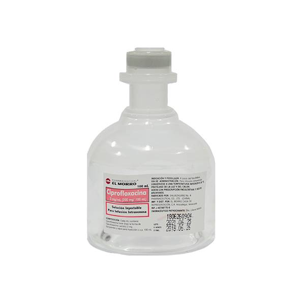Ciprofloxacina Ampolla 200mg/100ml IV El Morro