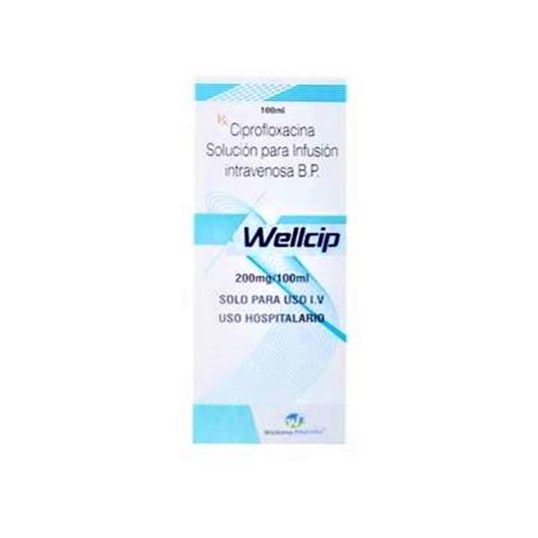 Ciprofloxacina Ampolla 200mg/100ml IV Wellona Pharma