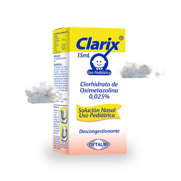Clarix Oximetazolina Pediátrico 0.025% Solución Nasal 15 ml (Oximetazolina) - Oftalmi