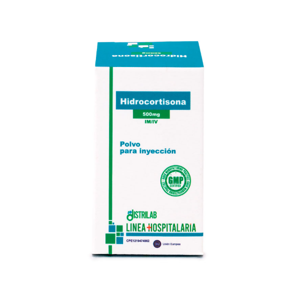 Hidrocortisona Ampolla 500mg/ml I.M/IV Distrilab