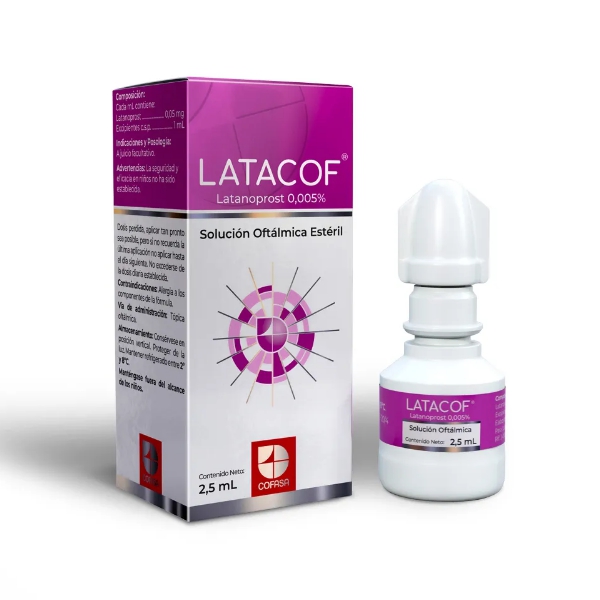 Latacof Latanoprost Solución Oftálmica 0.005% X 2.5ml Cofasa