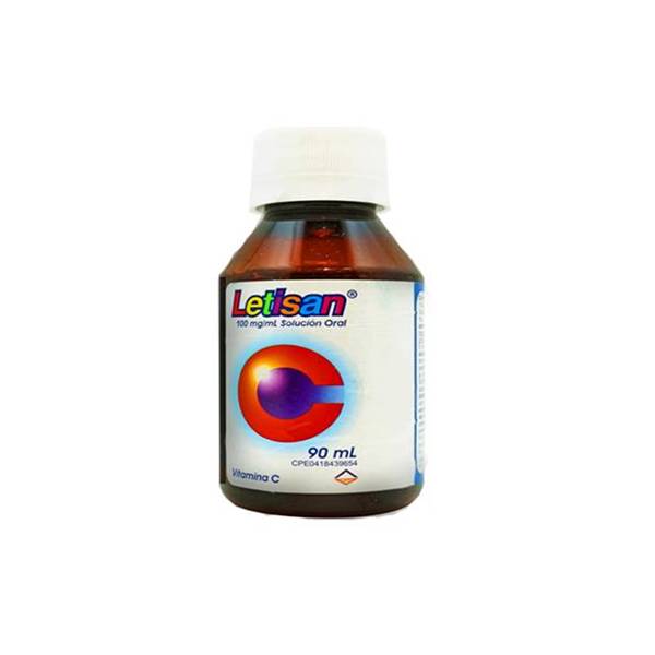 Letisan Vitamina C Jarabe Pediátrico 100mg/ml x 90ml - Leti