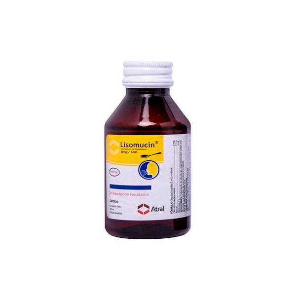 Lisomucin Bromhexina Jarabe 4mg/5ml x 120ml - Polinac