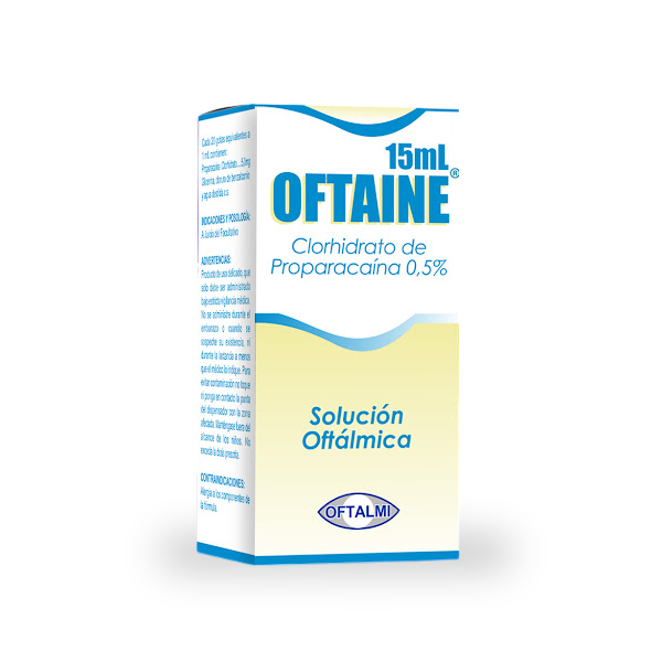 Oftaine Proparacaína 0.5% Solución Oftálmica 15 ml Oftalmi