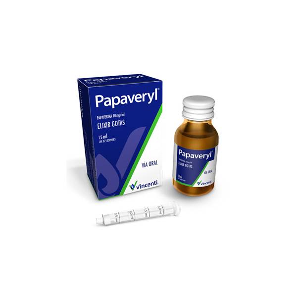 Papaveryl Papaverina Solución En Gotas 10mg x 15 ml Vincenti