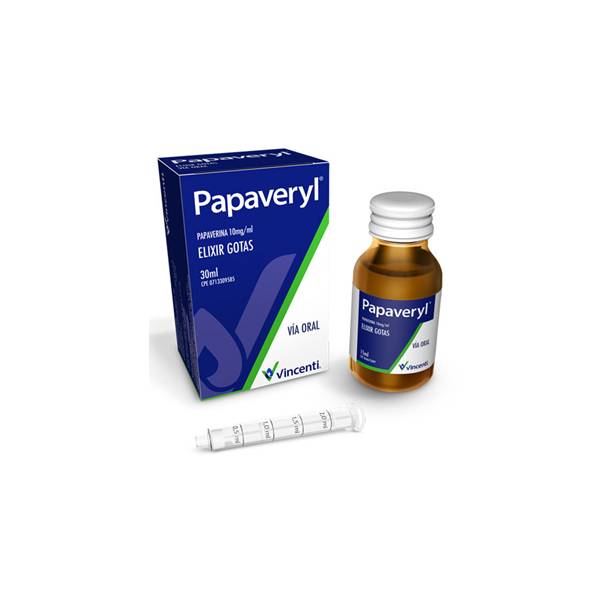 Papaveryl Papaverina Solución En Gotas 10mg x 30ml Vincenti