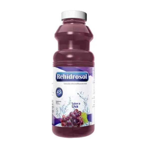 Rehidrosol Solución Oral Sabor a Uva Suero 600ml Behrens