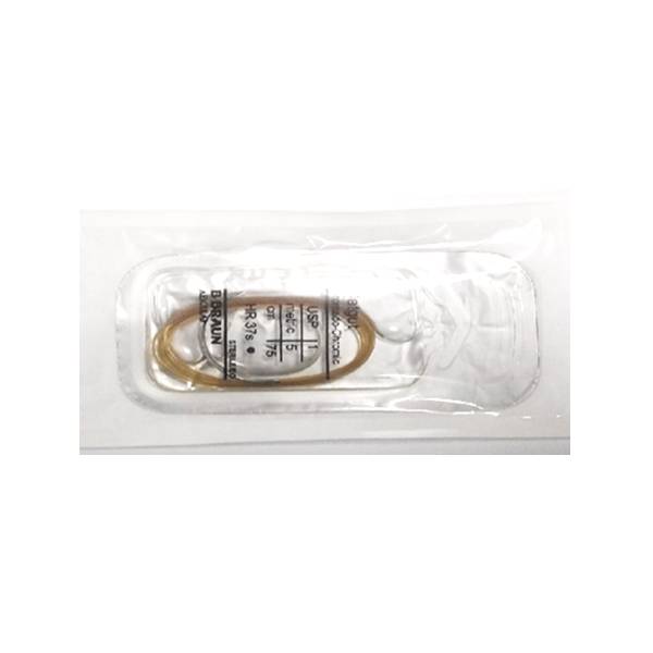 Sutura Cromico 1 75 cm Aguja Curva Braun