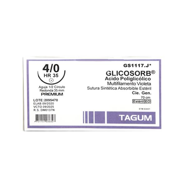 Sutura Vicryl 4-0 Aguja Curva Ds.13 Tagum