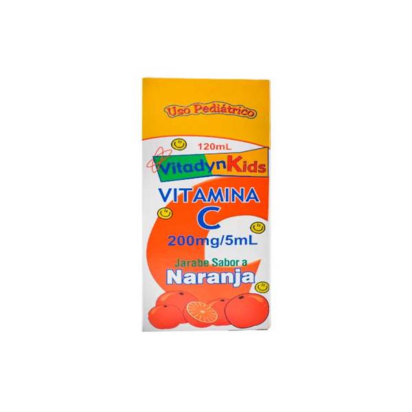 Vitadyn Kids Vitamina C Jarabe Pediátrico 200mg/5ml x 120ml - Oftalmi - Imagen 2