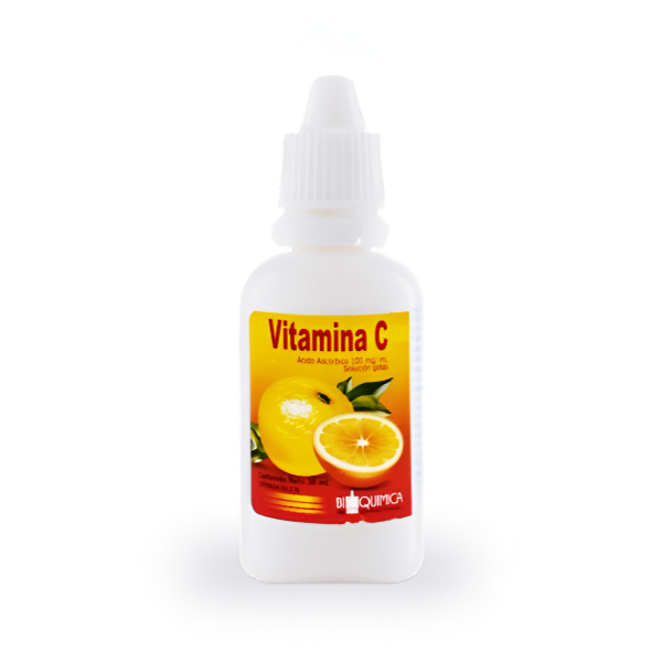 Vitamina C (Ácido Ascórbico) Solución Gotas 100mg/ml 30ml Bioquimica