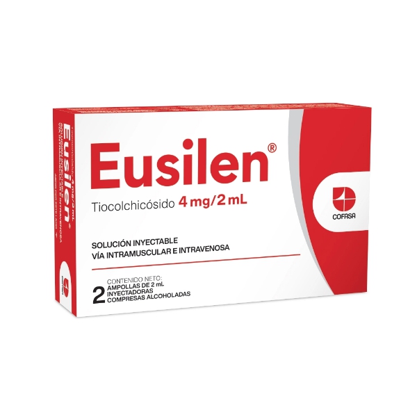 Eusilen Tiocolchicósido Ampolla I.M/IV 4mg/2ml Kit. 2 - Cofasa
