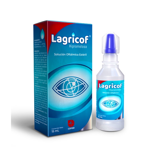 Lagricof Hipromelosa Sódico Solución Oftálmica 15 ml Cofasa
