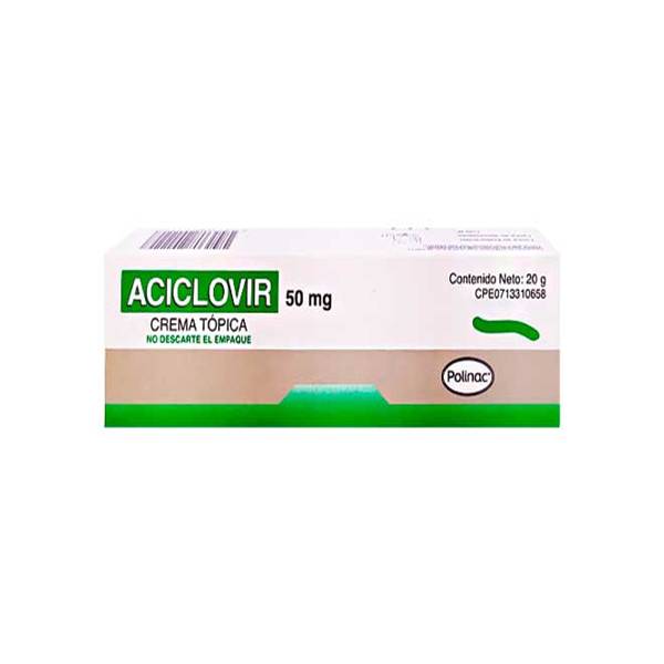 Aciclovir Crema 50mg x 20gr - Polinac