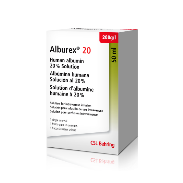 Alburex Ampolla 20%/50ml - CSL Behring