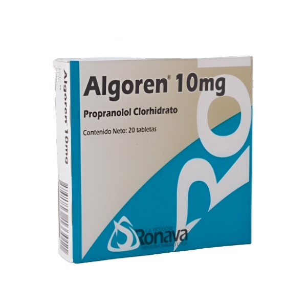 Algoren Propranolol 10mg x 20 Tabletas - Ronava - Imagen 2