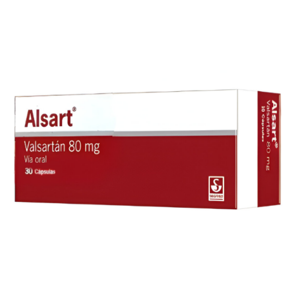 Alsart Valsartán 80mg x 30 Cápsulas - Siegfried