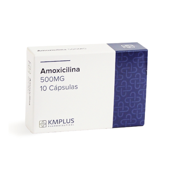 Amoxicilina 500mg x 10 Cápsulas - Kmplus