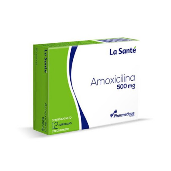 Amoxicilina 500mg x 12 Cápsulas - La Santé