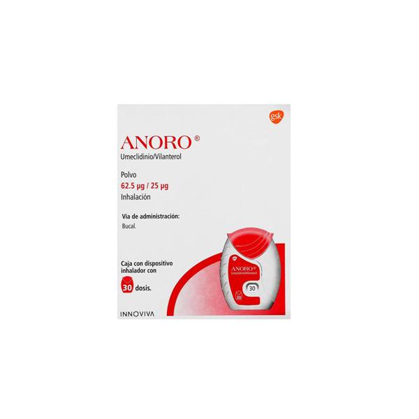 Anoro Polvo Para Inhalación 62.5Mcg/25Mcg 30 Dosis - GSK