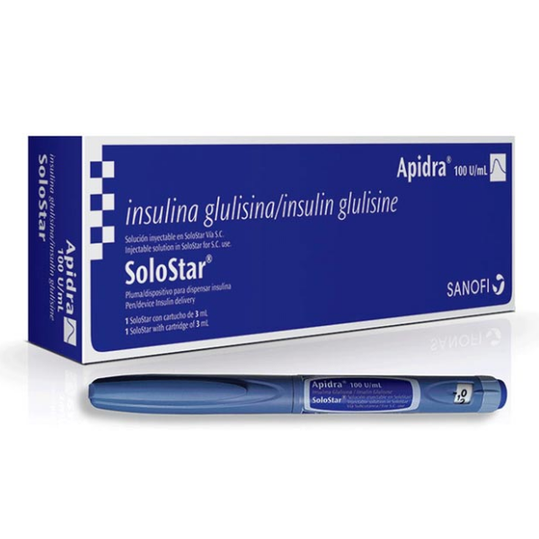 Apidra Lápiz  Insulina Glulisina 100U/ml (Prellenado) - Sanofi