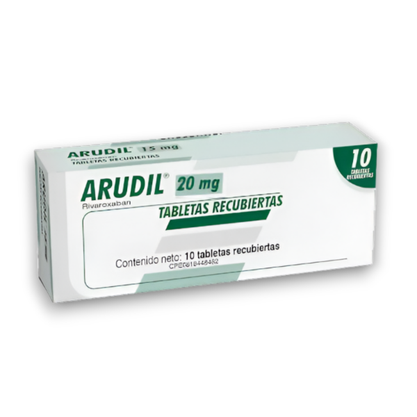 Arudil Rivaroxaban 20mg x 10 Tabletas - Farma