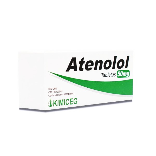Atenolol 50mg x 30 Tabletas - Kimiceg