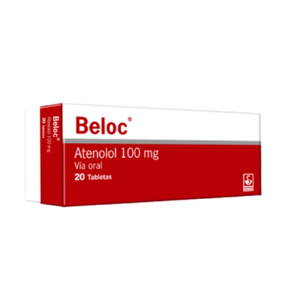 Beloc Atenolol 100mg x 20 Tabletas - Siegfried