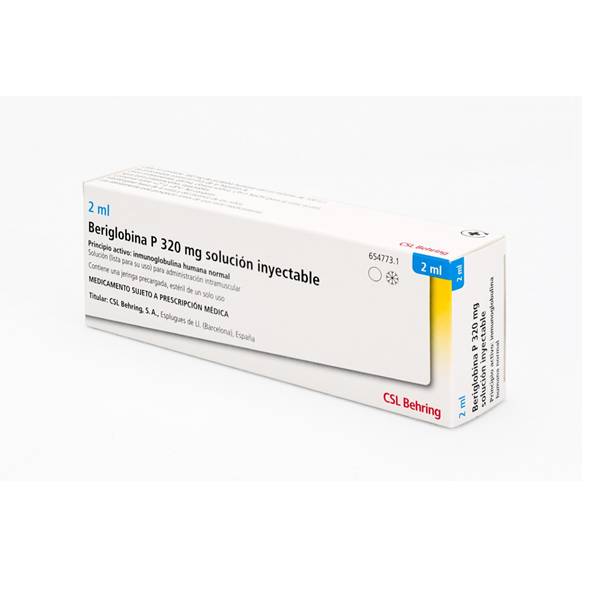 Beriglobina Solución Inyectable 2ml (Prellenada) - Behring
